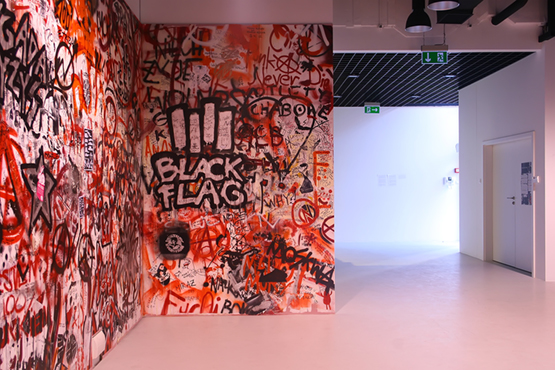 Greg Brat, GBRT, Punk's Not Dead, painting, installation, graffiti, wall, art